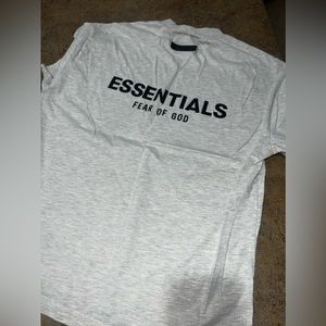 Essentials FOG shirt in light heather grey (size medium)